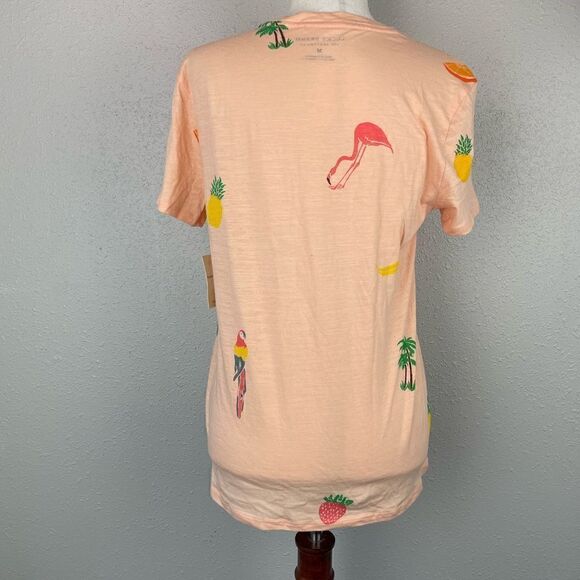 NWT Lucky Brand Tropical T-Shirt Size M - Picture 5 of 7